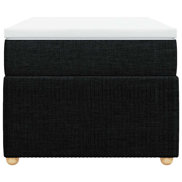 kontinentalseng med madras 100x200 cm stof sort