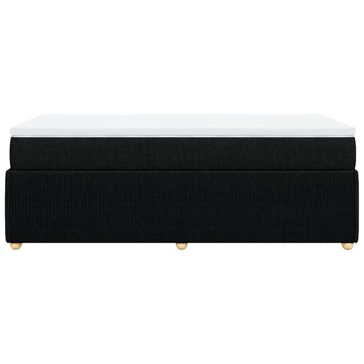 kontinentalseng med madras 100x200 cm stof sort