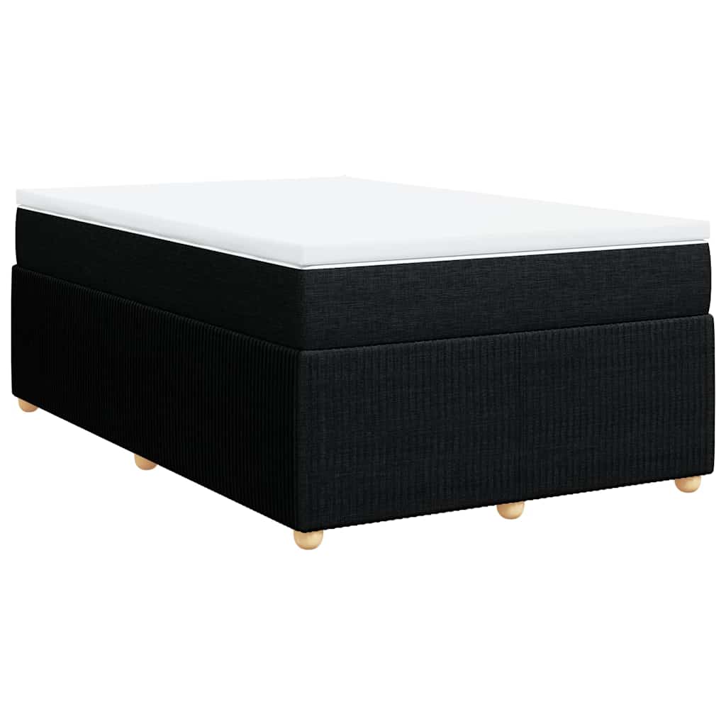 kontinentalseng med madras 120x190 cm stof sort