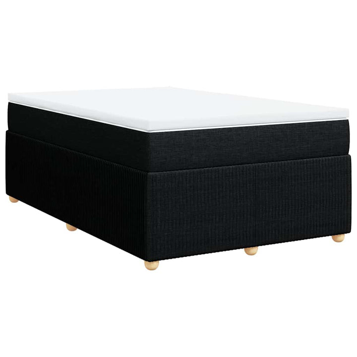 kontinentalseng med madras 120x190 cm stof sort