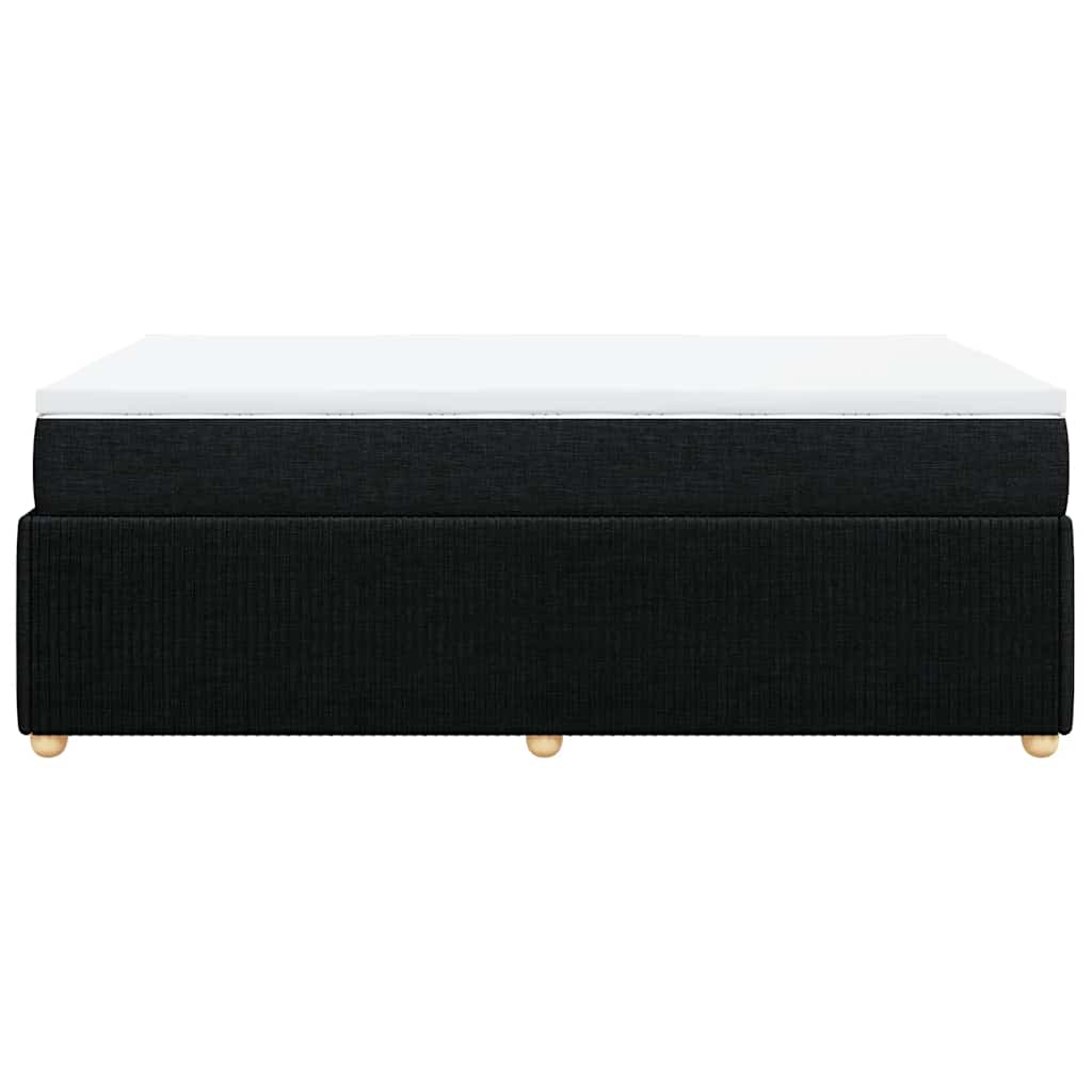 kontinentalseng med madras 120x190 cm stof sort