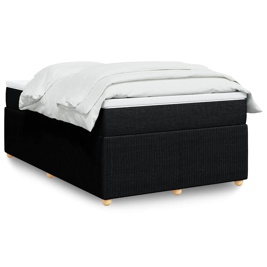 kontinentalseng med madras 120x190 cm stof sort