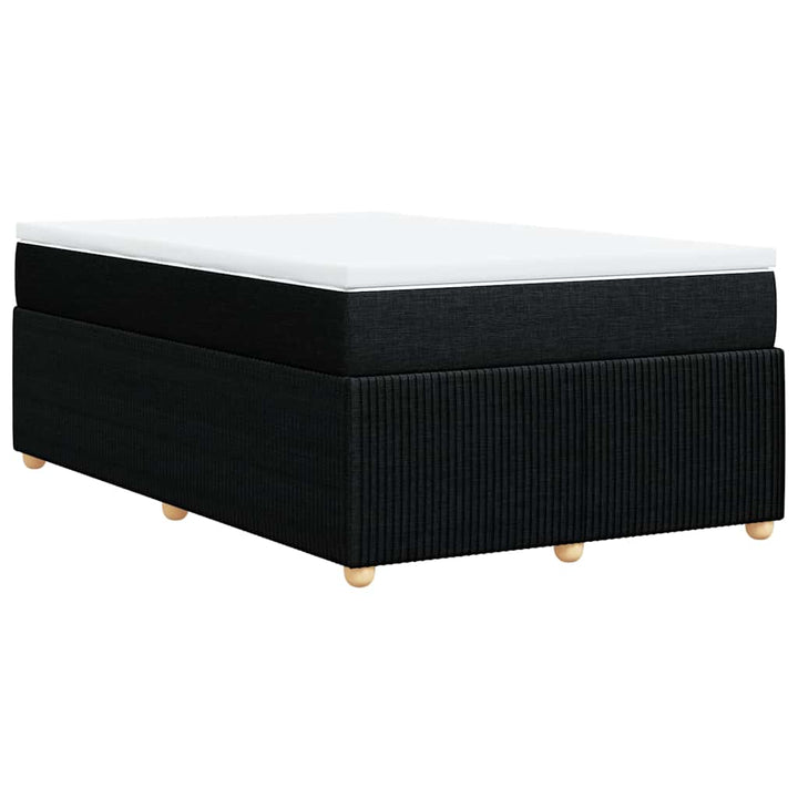 kontinentalseng med madras 120x200 cm stof sort