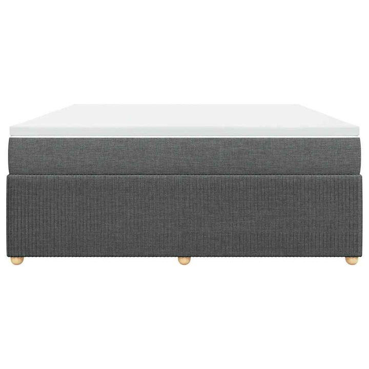 kontinentalseng med madras 180x200 cm stof mørkegrå