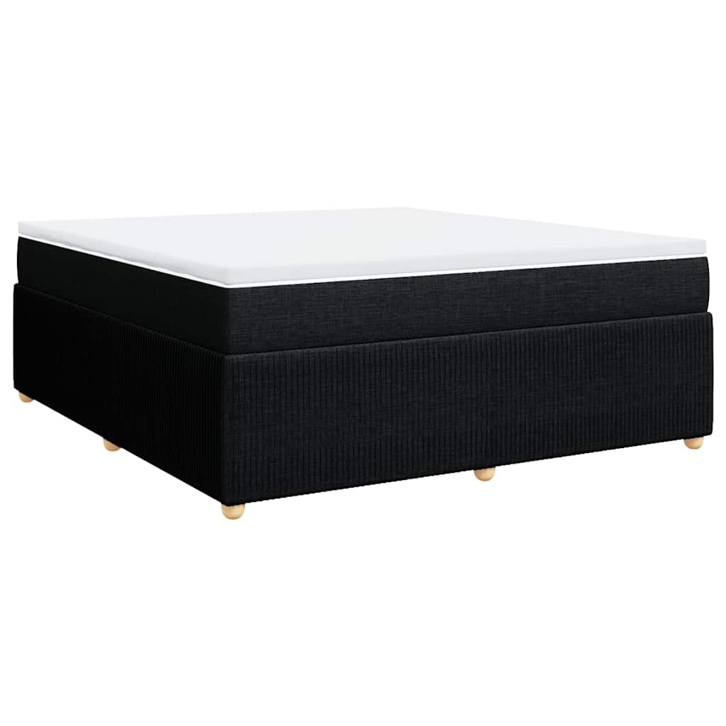 kontinentalseng med madras 180x200 cm stof sort