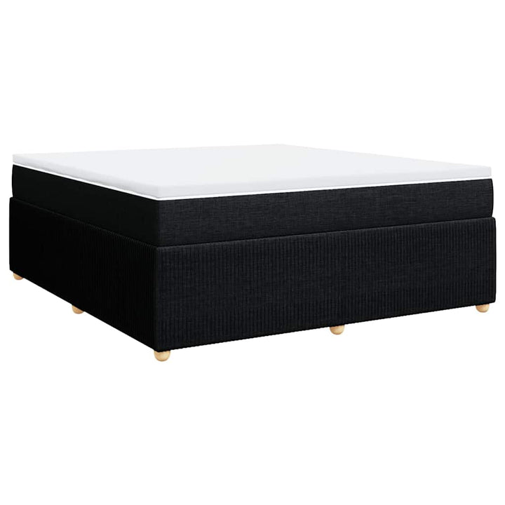 kontinentalseng med madras 180x200 cm stof sort