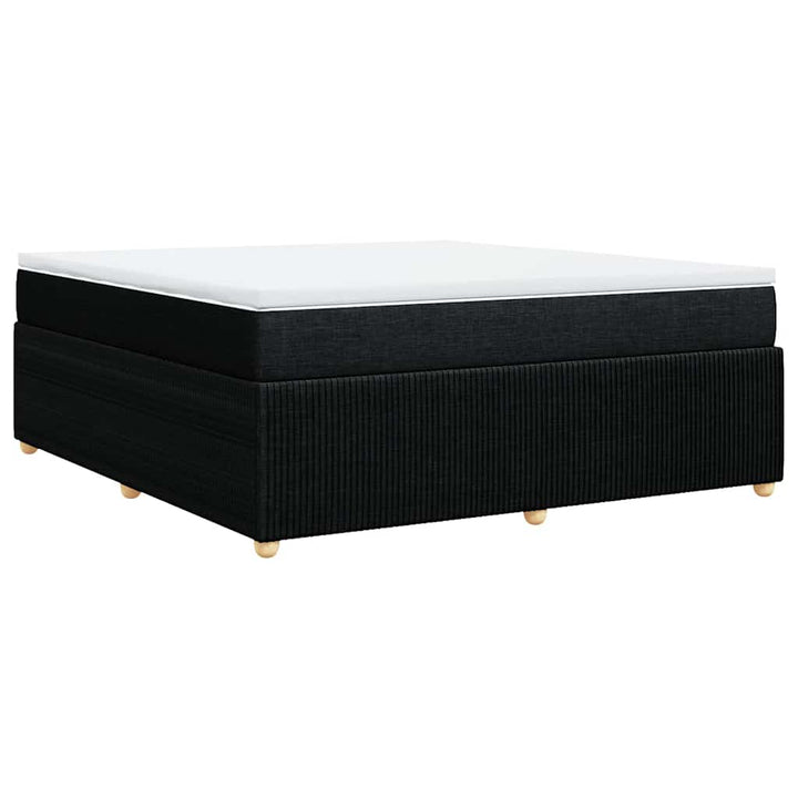 kontinentalseng med madras 180x200 cm stof sort