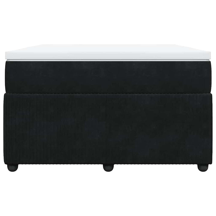kontinentalseng med madras 120x190 cm velour sort