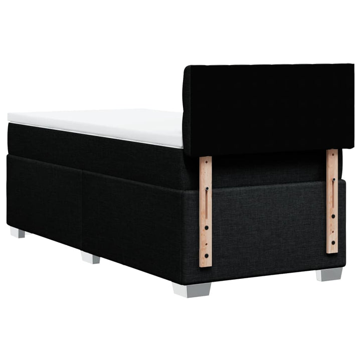 kontinentalseng med madras 90x190 cm stof sort