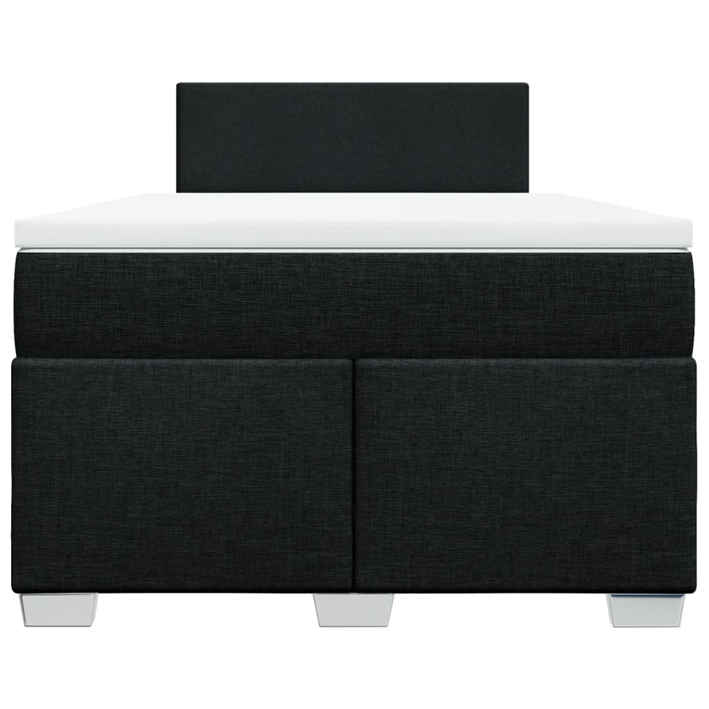 kontinentalseng med madras 120x190 cm stof sort