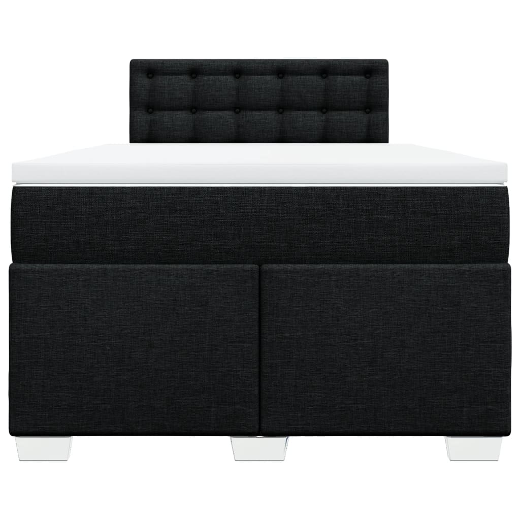 kontinentalseng med madras 120x190 cm stof sort