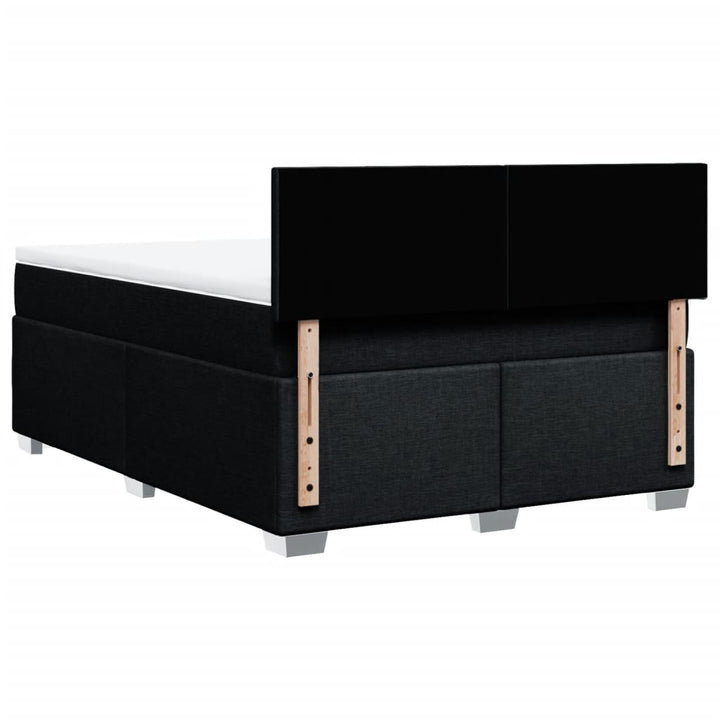 kontinentalseng med madras 140x190 cm stof sort