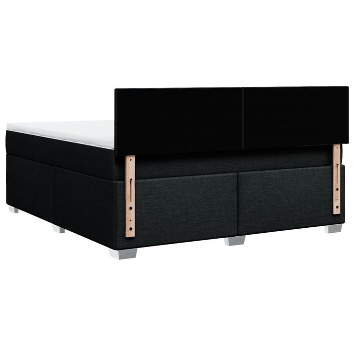 kontinentalseng med madras 180x200 cm stof sort