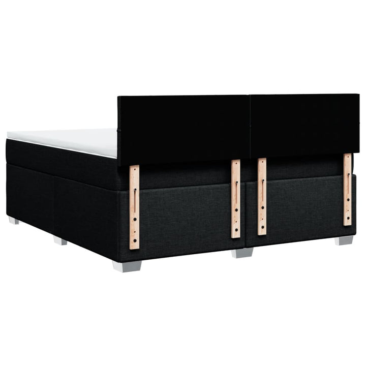 kontinentalseng med madras 180x200 cm stof sort