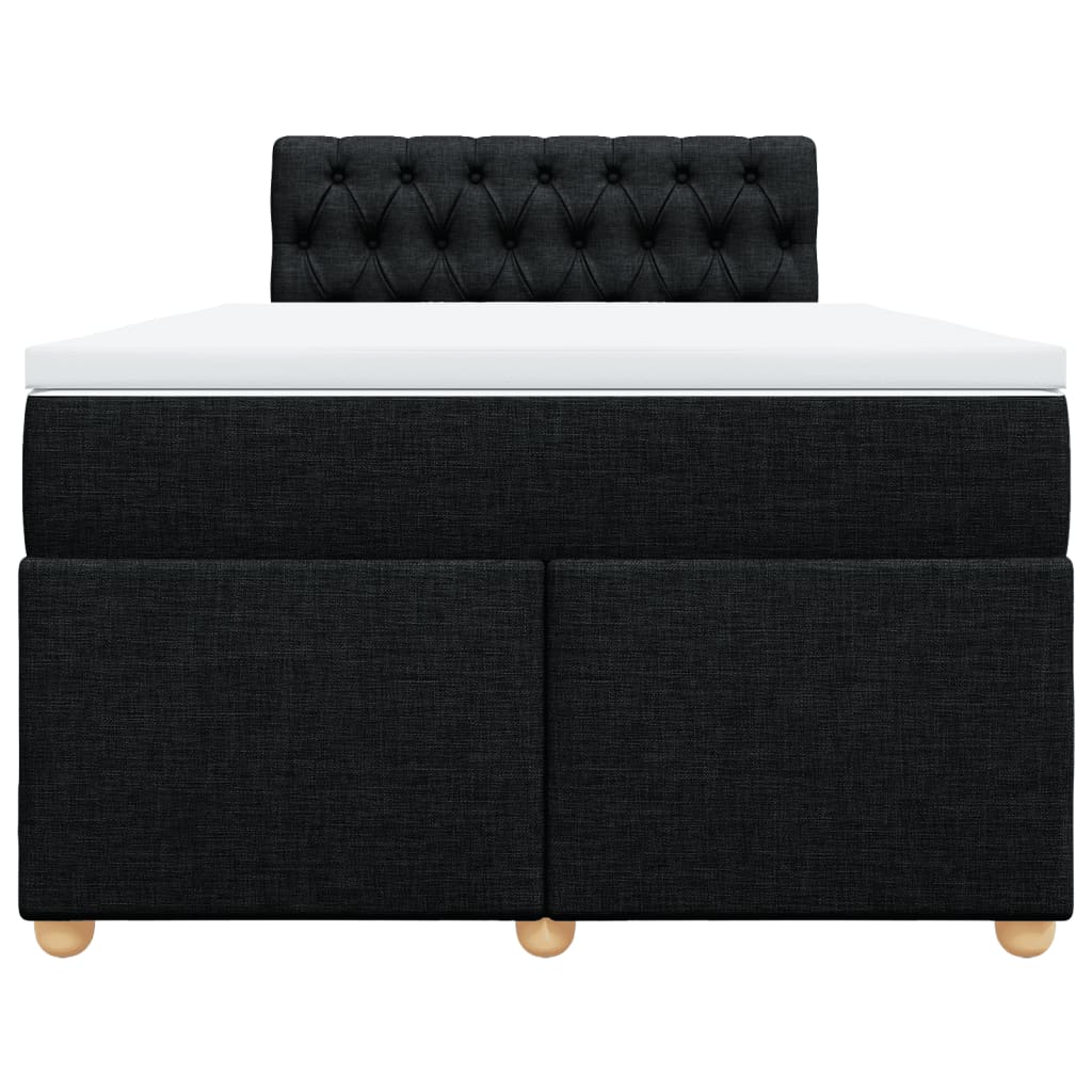 kontinentalseng med madras 120x190 cm stof sort