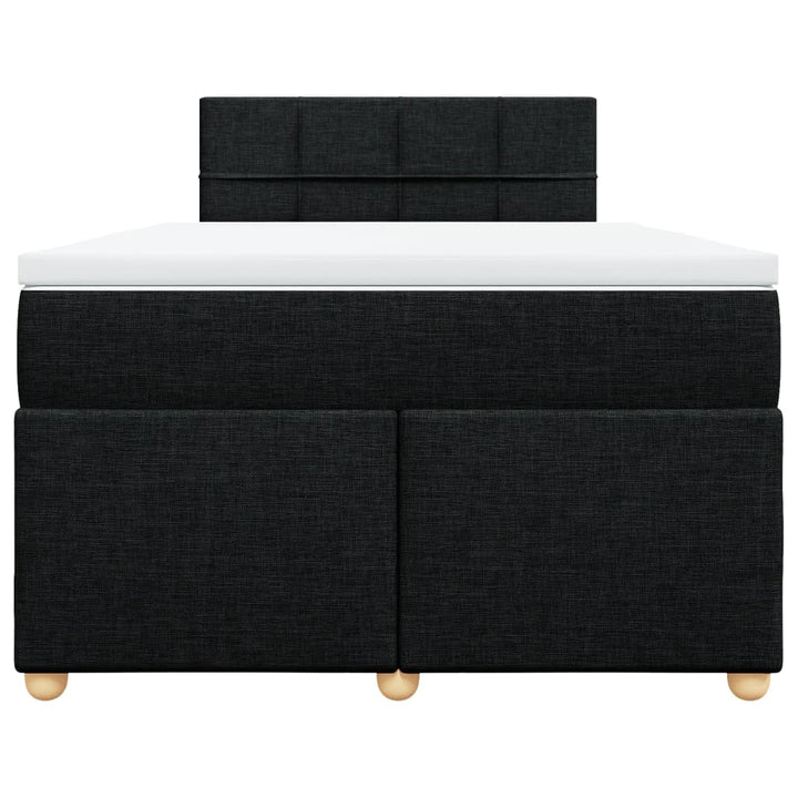 kontinentalseng med madras 120x200 cm stof sort