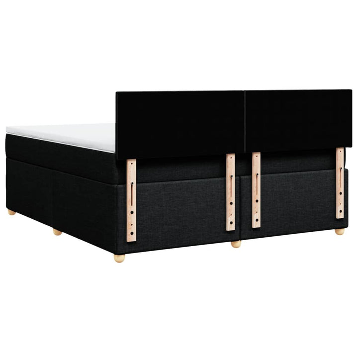 kontinentalseng med madras 180x200 cm stof sort