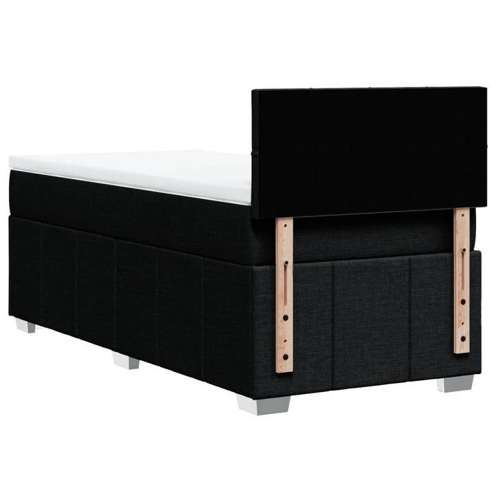 kontinentalseng med madras 90x190 cm stof sort
