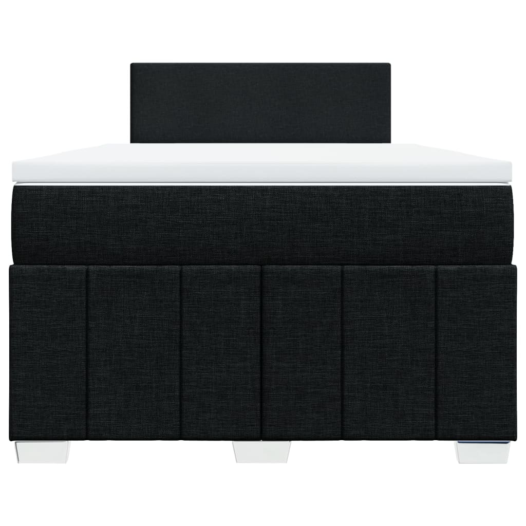 kontinentalseng med madras 120x190 cm stof sort