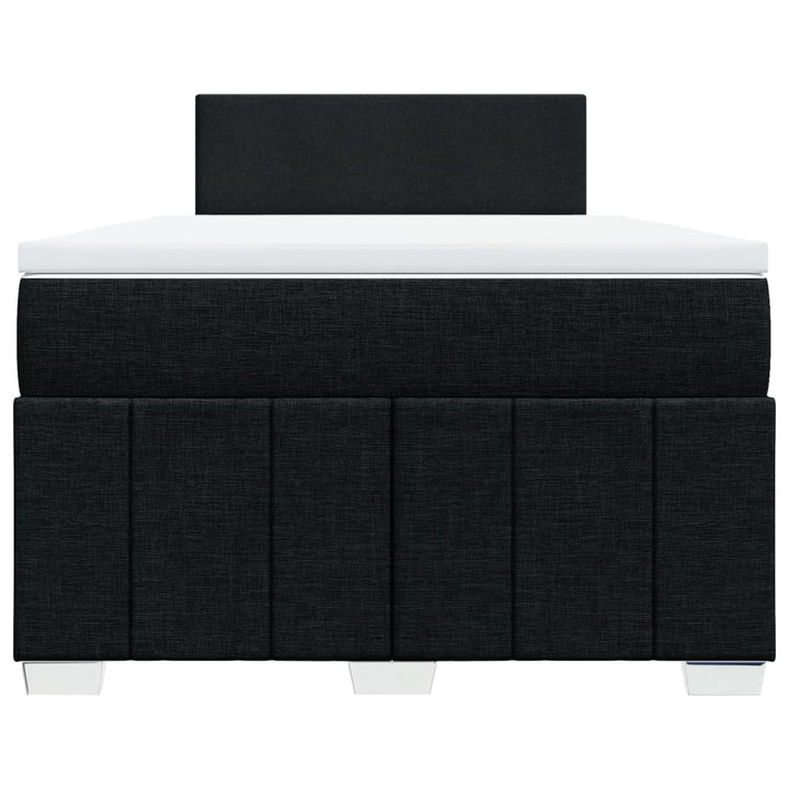 kontinentalseng med madras 120x190 cm stof sort
