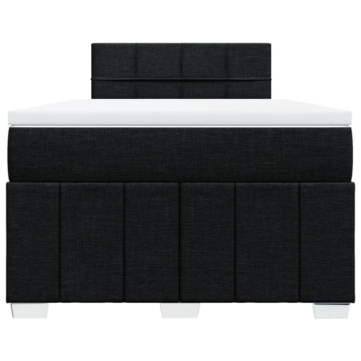 kontinentalseng med madras 120x190 cm stof sort