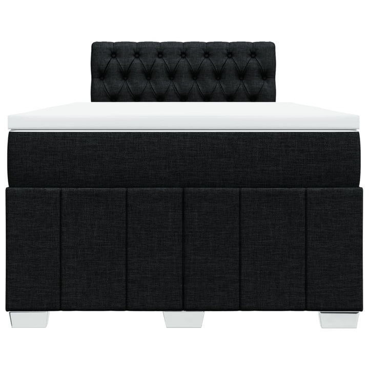 kontinentalseng med madras 120x190 cm stof sort