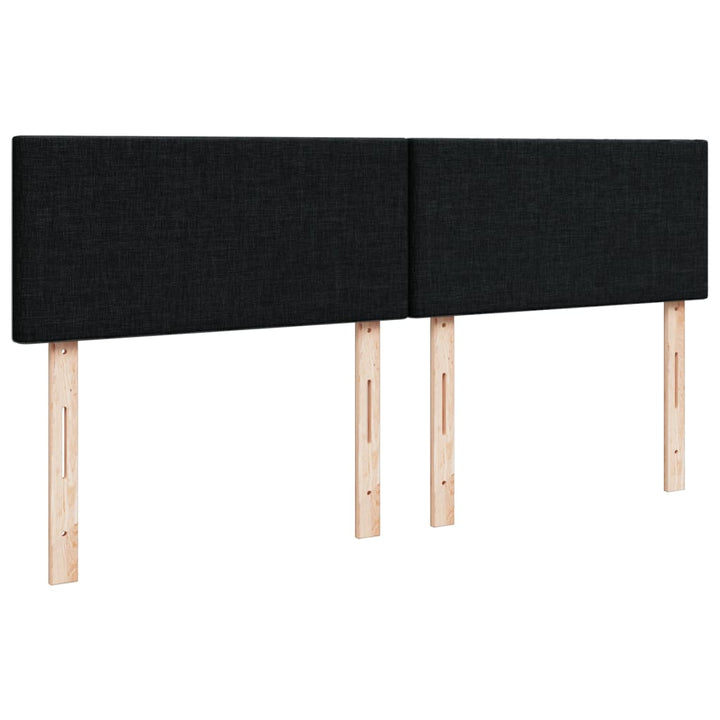 kontinentalseng med madras 160x200 cm stof sort