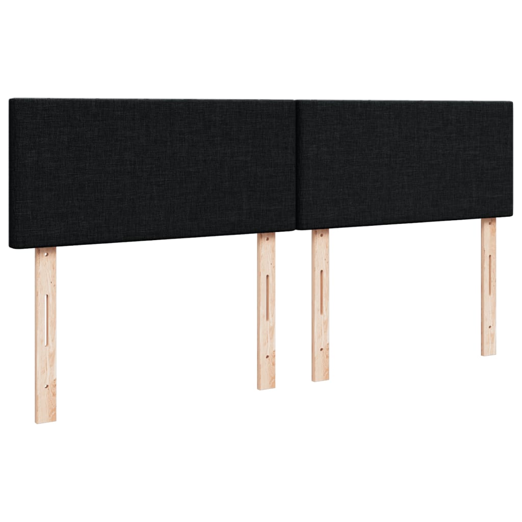 kontinentalseng med madras 180x200 cm stof sort