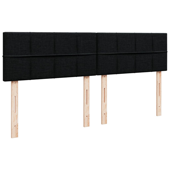 kontinentalseng med madras 180x200 cm stof sort