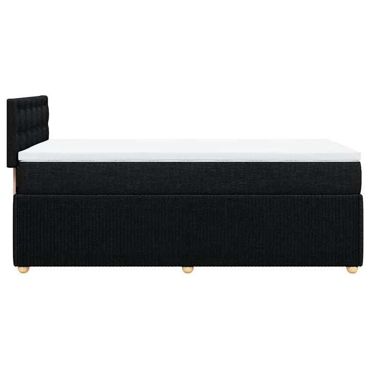 kontinentalseng med madras 90x190 cm stof sort