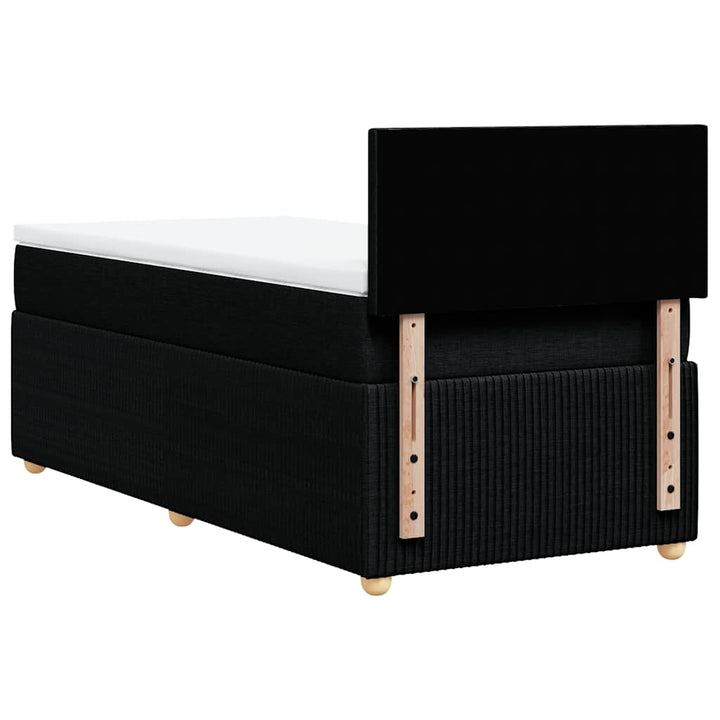 kontinentalseng med madras 90x200 cm stof sort