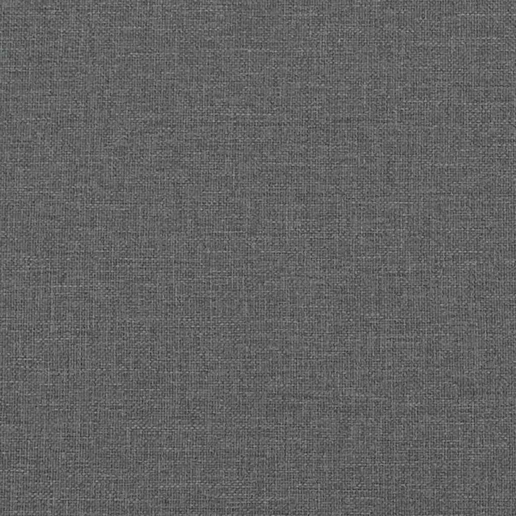 kontinentalseng med madras 90x200 cm stof mørkegrå