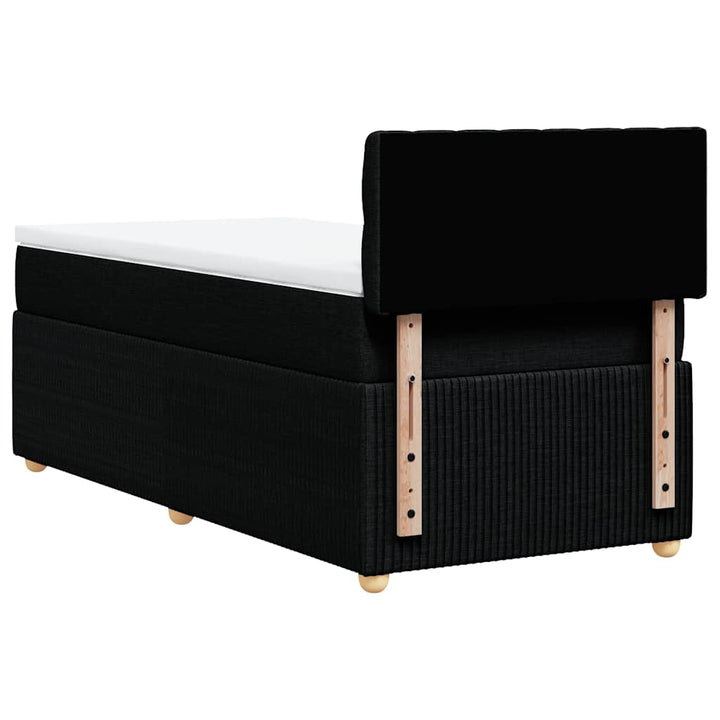 kontinentalseng med madras 90x200 cm stof sort