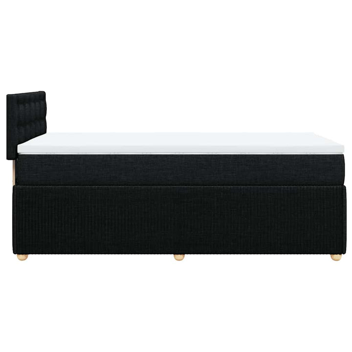 kontinentalseng med madras 100x200 cm stof sort