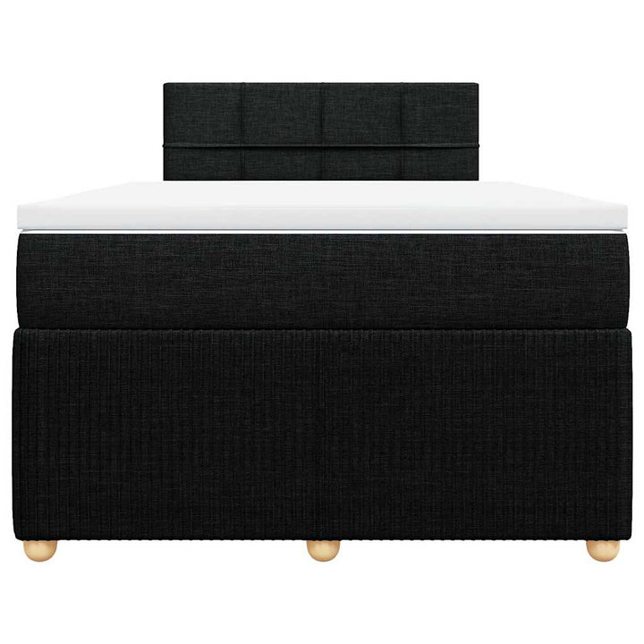 kontinentalseng med madras 120x200 cm stof sort