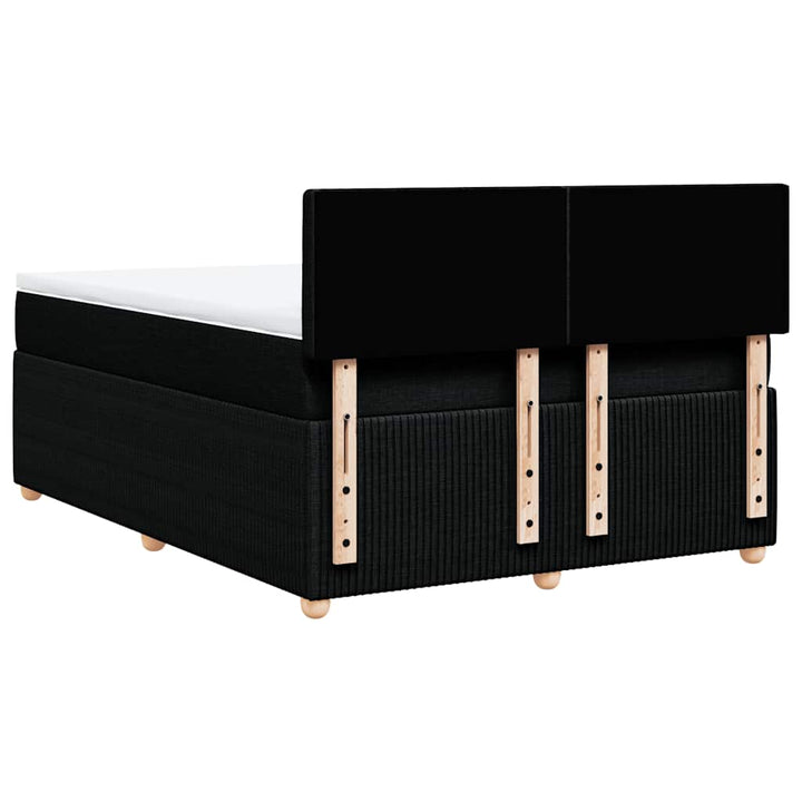 kontinentalseng med madras 140x190 cm stof sort