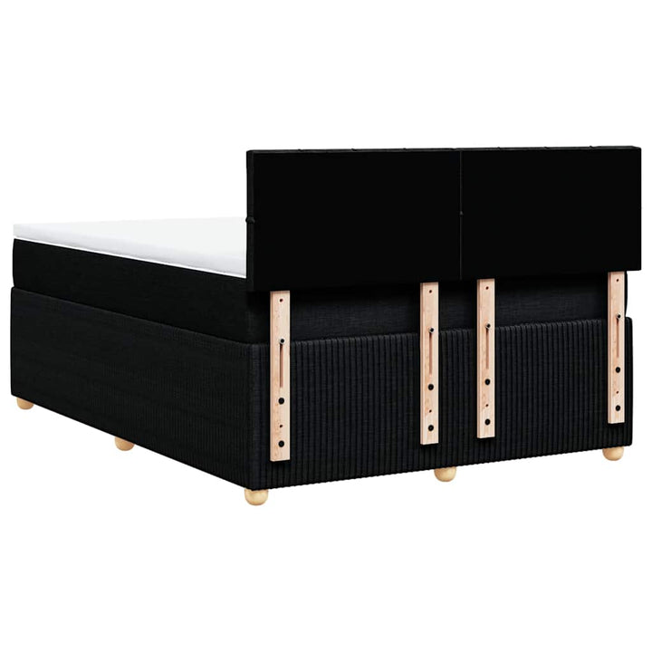 kontinentalseng med madras 160x200 cm stof sort