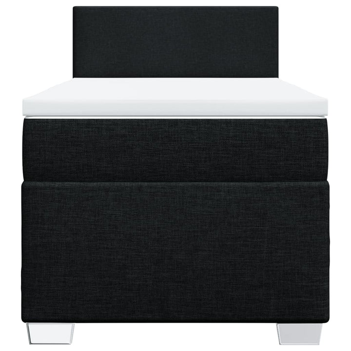 kontinentalseng med madras 100x200 cm stof sort