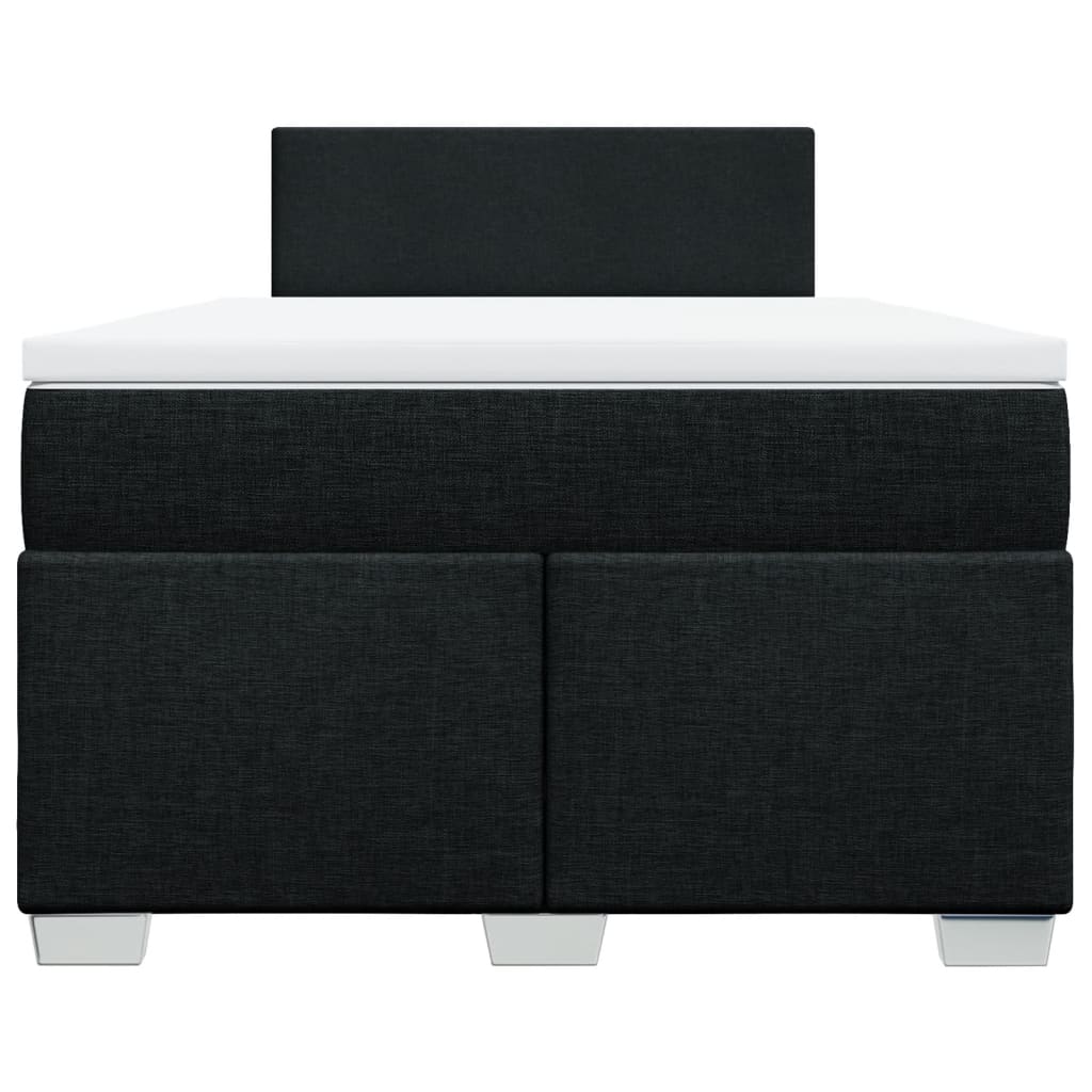 kontinentalseng med madras 120x190 cm stof sort