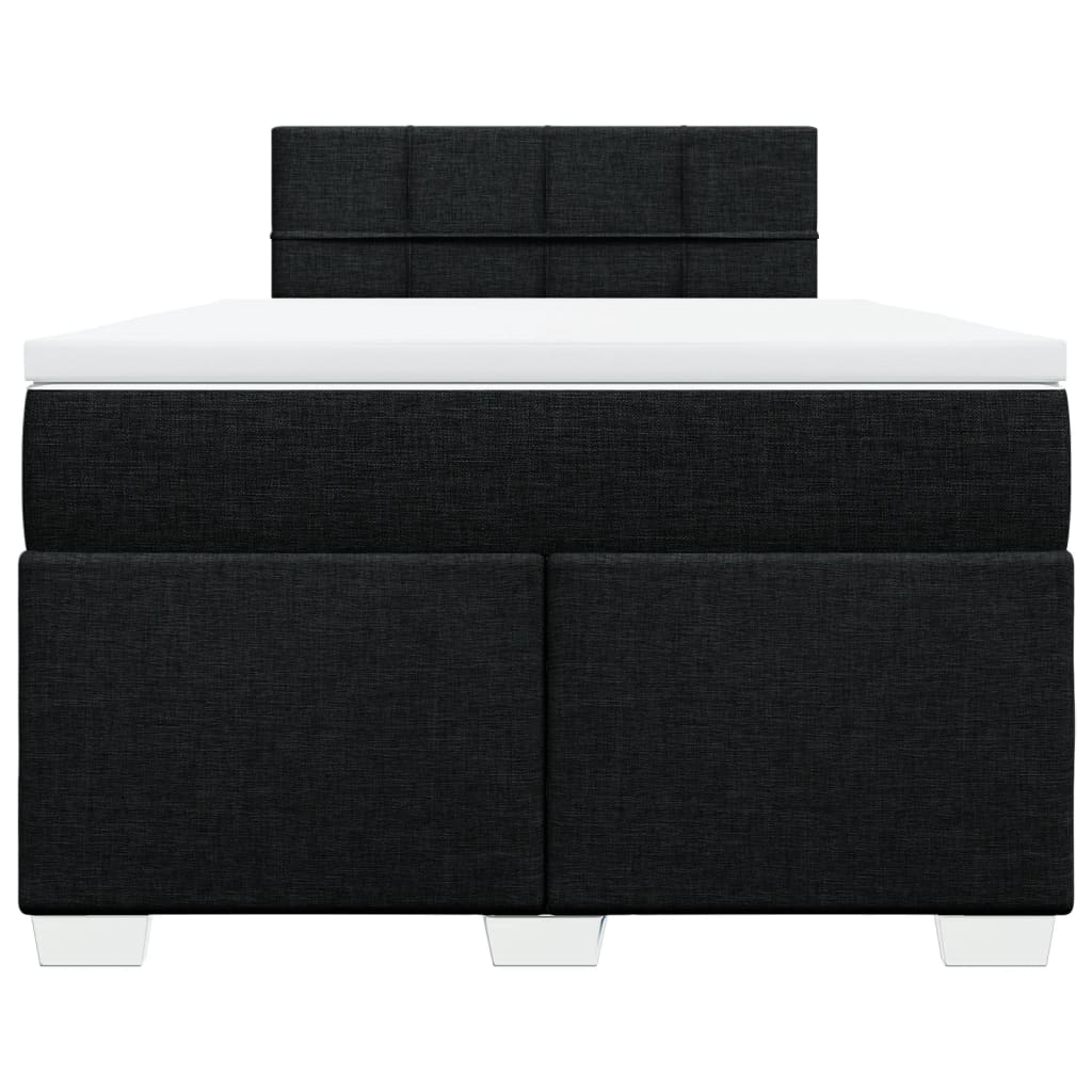 kontinentalseng med madras 120x190 cm stof sort