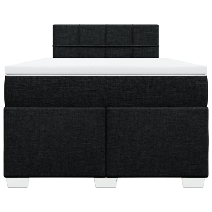 kontinentalseng med madras 120x190 cm stof sort