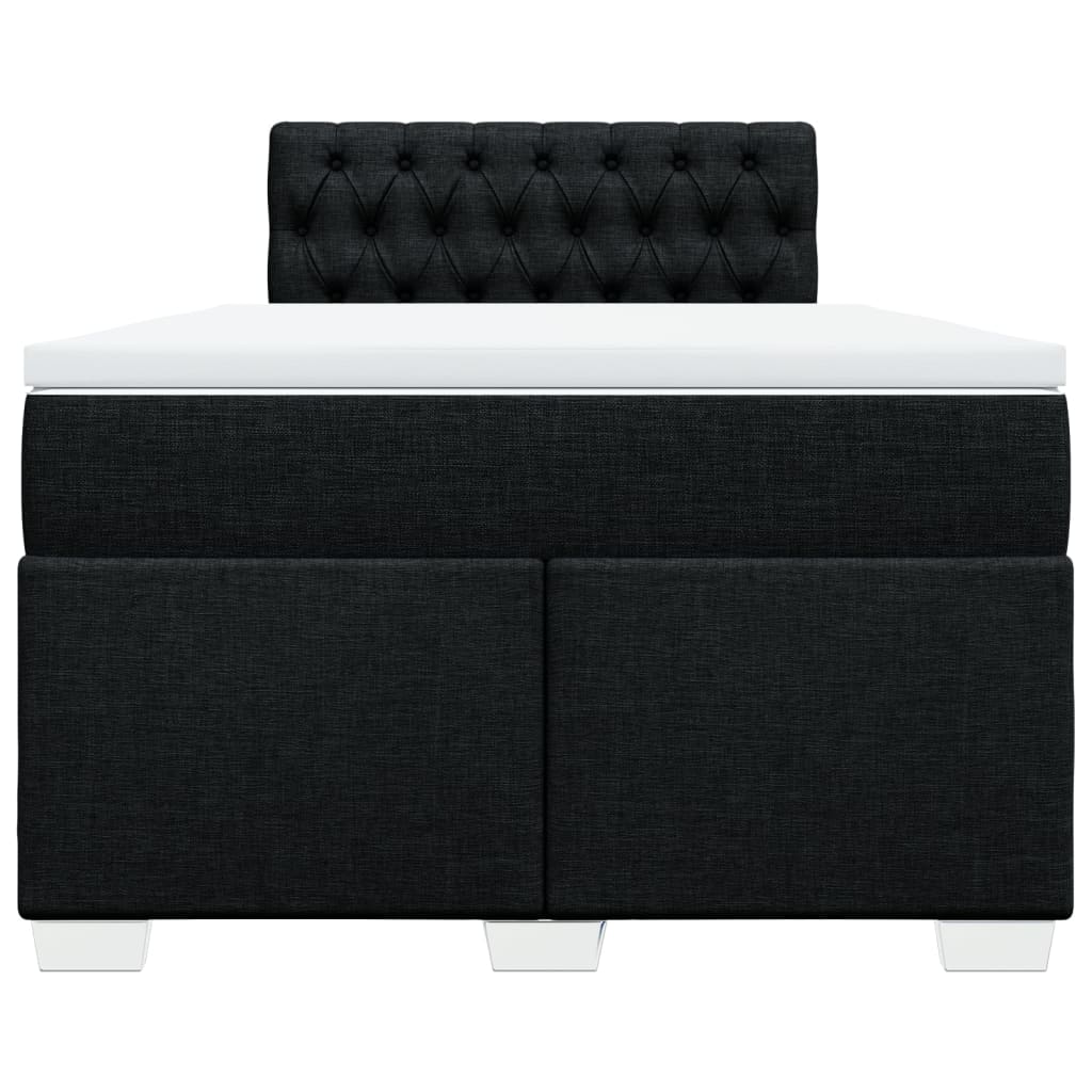 kontinentalseng med madras 120x190 cm stof sort