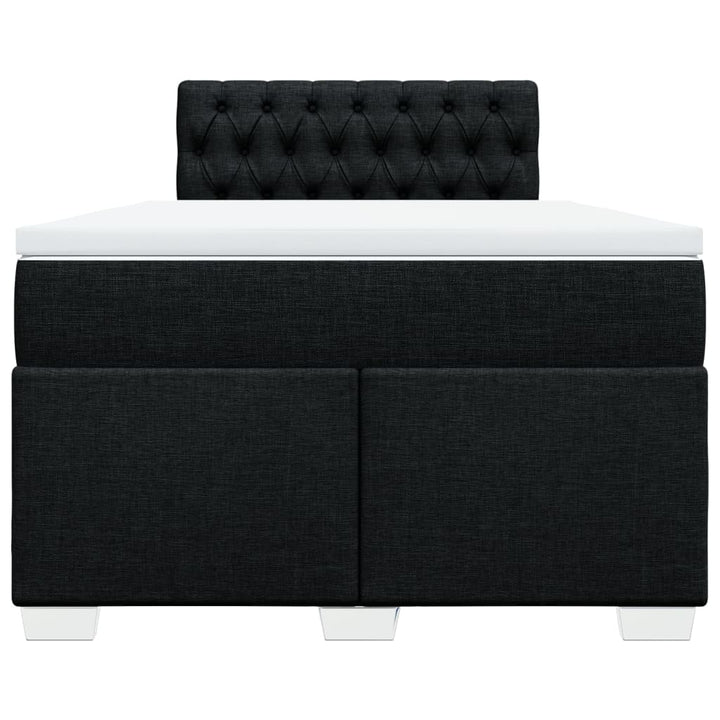 kontinentalseng med madras 120x190 cm stof sort