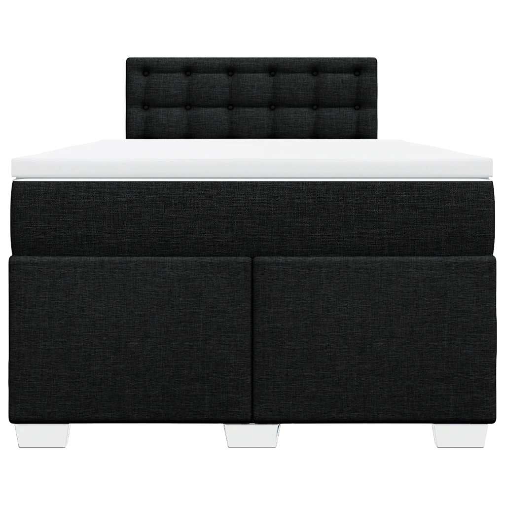 kontinentalseng med madras 120x190 cm stof sort