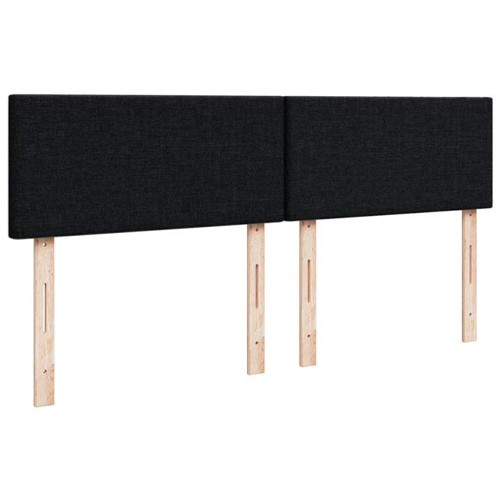 kontinentalseng med madras 160x200 cm stof sort