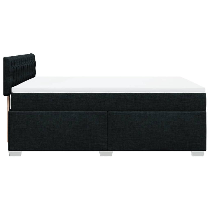 kontinentalseng med madras 160x200 cm stof sort