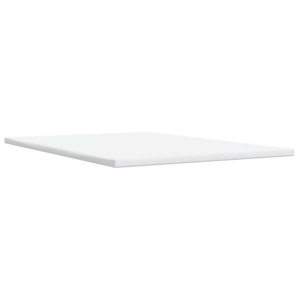 kontinentalseng med madras 140x190 cm kunstlæder grå