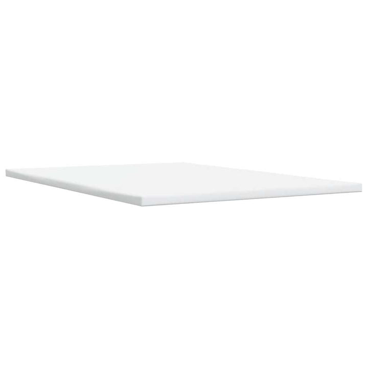 kontinentalseng med madras 140x190 cm kunstlæder grå