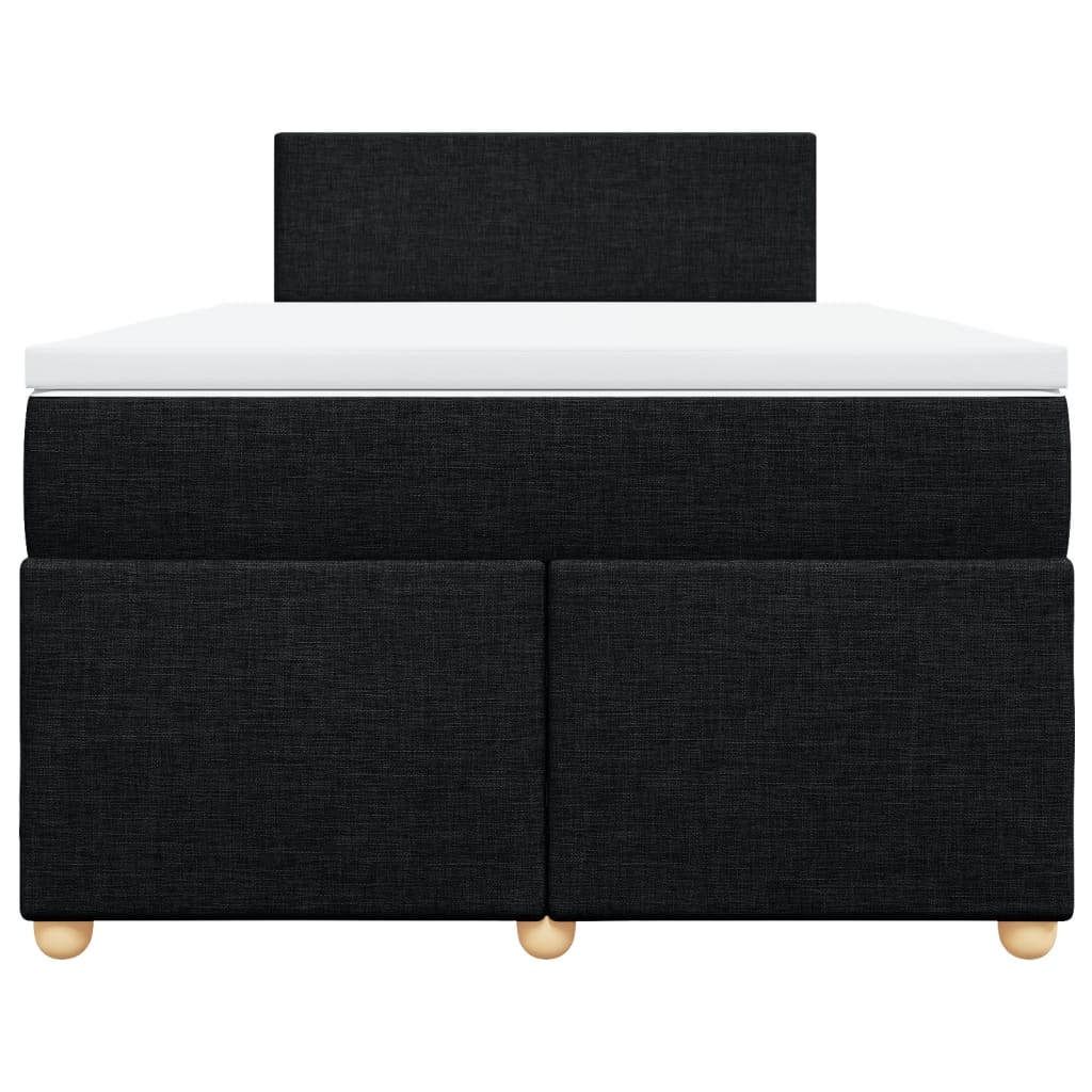 kontinentalseng med madras 120x190 cm stof sort