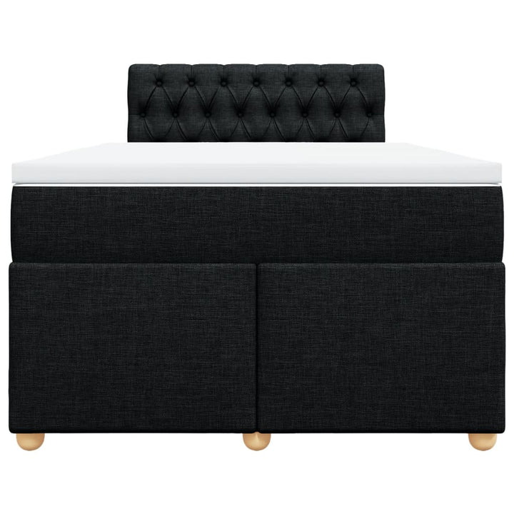 kontinentalseng med madras 120x190 cm stof sort